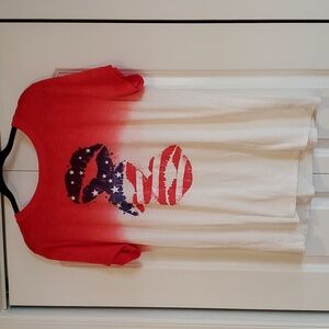 Torrid Tee Size 1 Red White and Blue